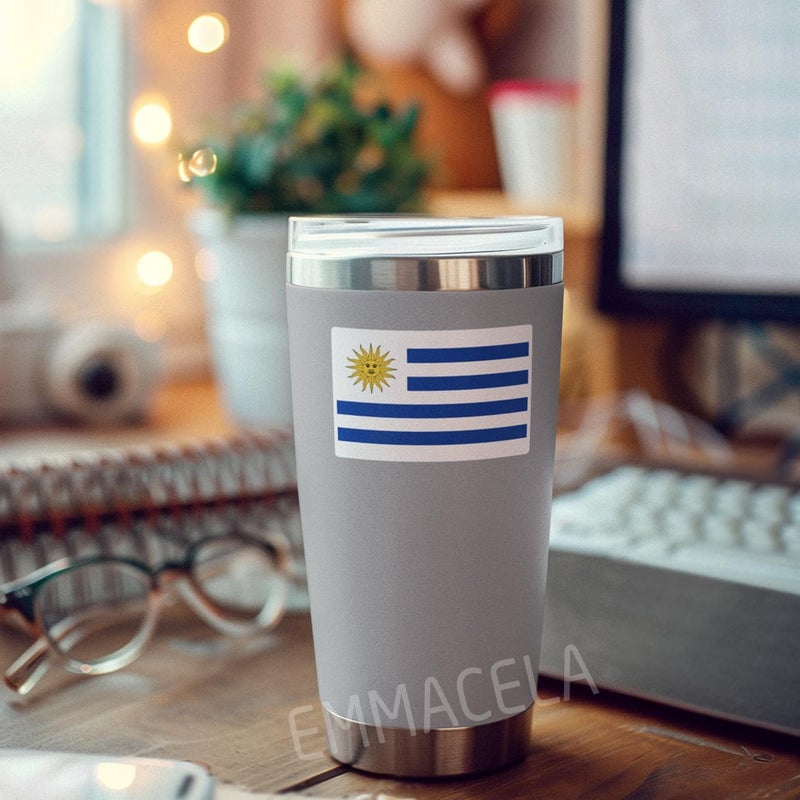 EMMACELA (3PCS) Uruquay Flag stickers, Countries Flag Stickers - Waterproof Vinyl Decals For Laptops, Tumblers, Water Bottles, Books, Scrapbooks, Size 3 x 2 Inch - Image 5